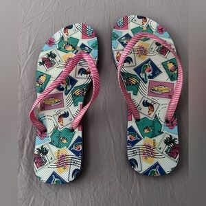 Vera Bradley flip flops Ladies 10